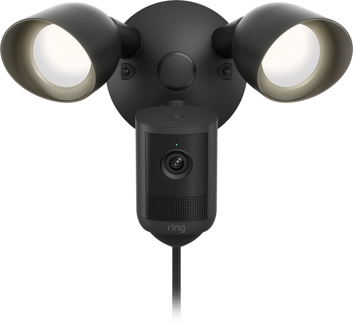 Ring Floodlight Camera 2e Generatie Zwart voorkant