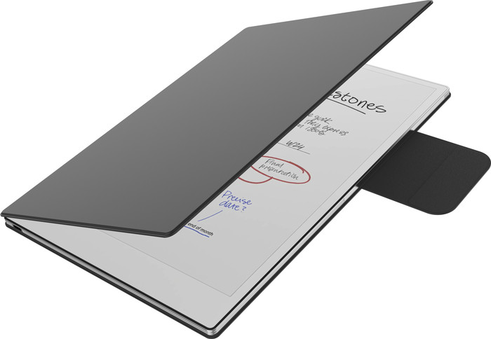 BlueBuilt reMarkable Paper Pro Book Cover Zwart detail
