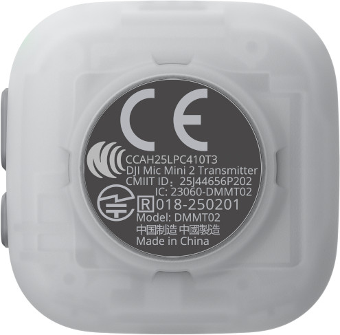 DJI Mic Mini 2 Zender achterkant