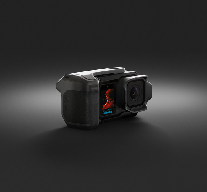 GoPro MISSION 1 Pro Grip Edition product in gebruik
