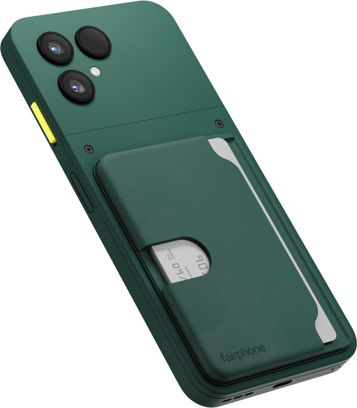 Fairphone Kaarthouder voor Fairphone 6 Groen product in gebruik