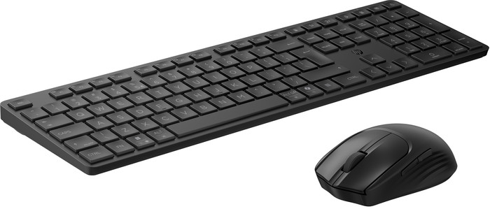 HP 490C Multi-Device Dual-Mode Clavier et Souris Noir AZERTY côté droit