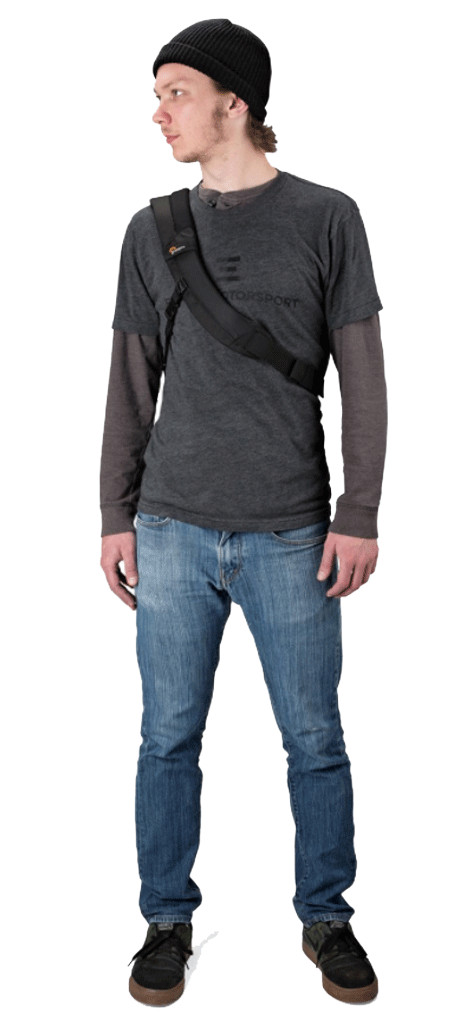 Lowepro Slingshot Edge 250 AW Black product in gebruik