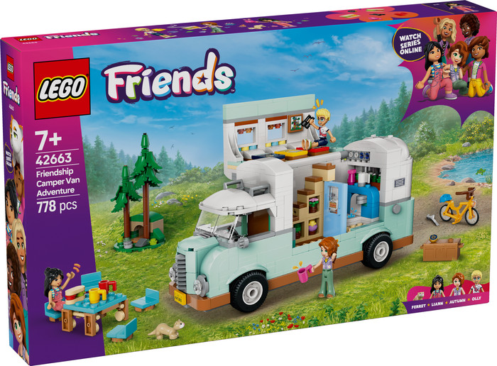 LEGO Friends Friendship Camper Van Adventure 42663 packaging