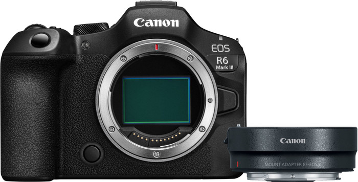 Canon EOS R6 Mark III Body + EF-EOS R Mount Adapter Main Image