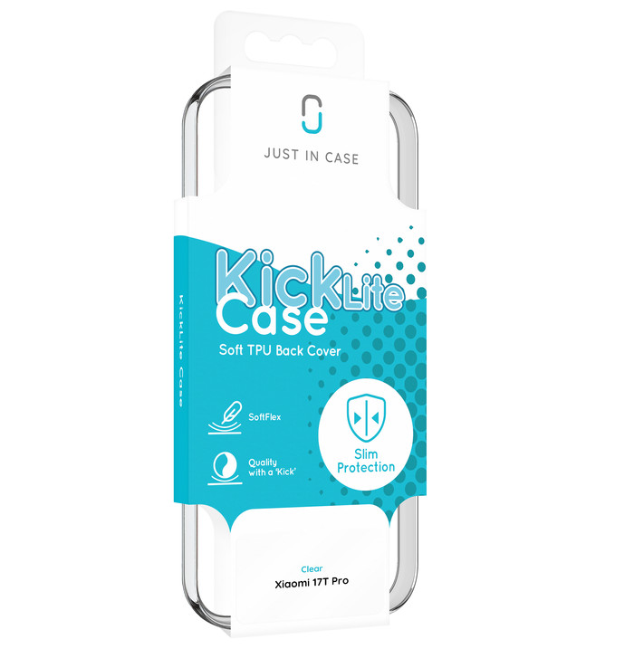 Just in Case KickLite Xiaomi 17T Pro Back Cover Transparant verpakking