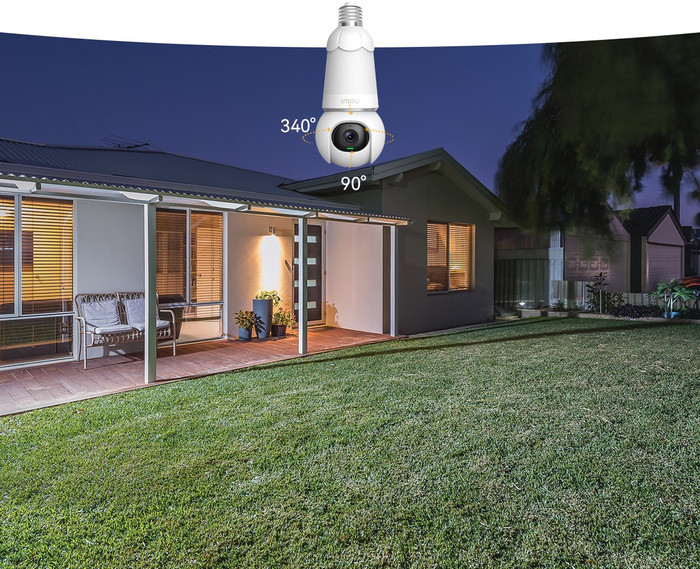 Imou Bulb Cam product in gebruik