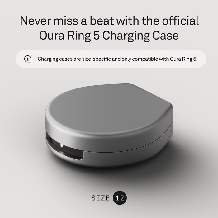 Oura Ring 5 Wireless Charging Case Size 12 visual supplier