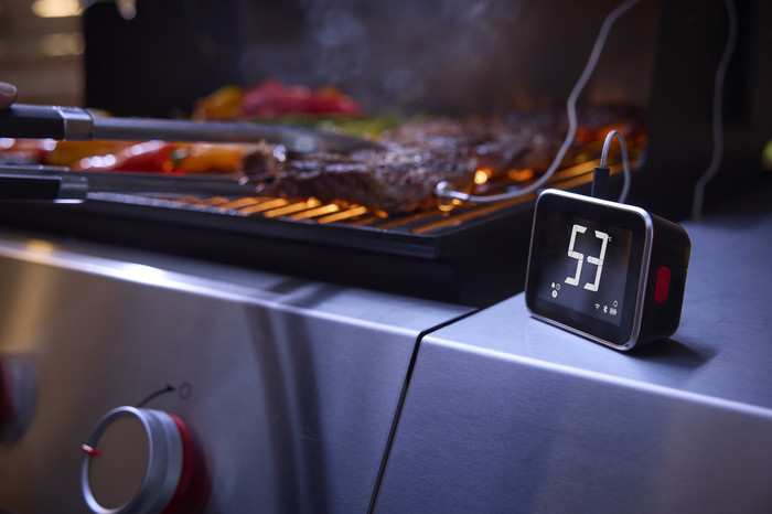 Weber Slimme Thermometer product in gebruik