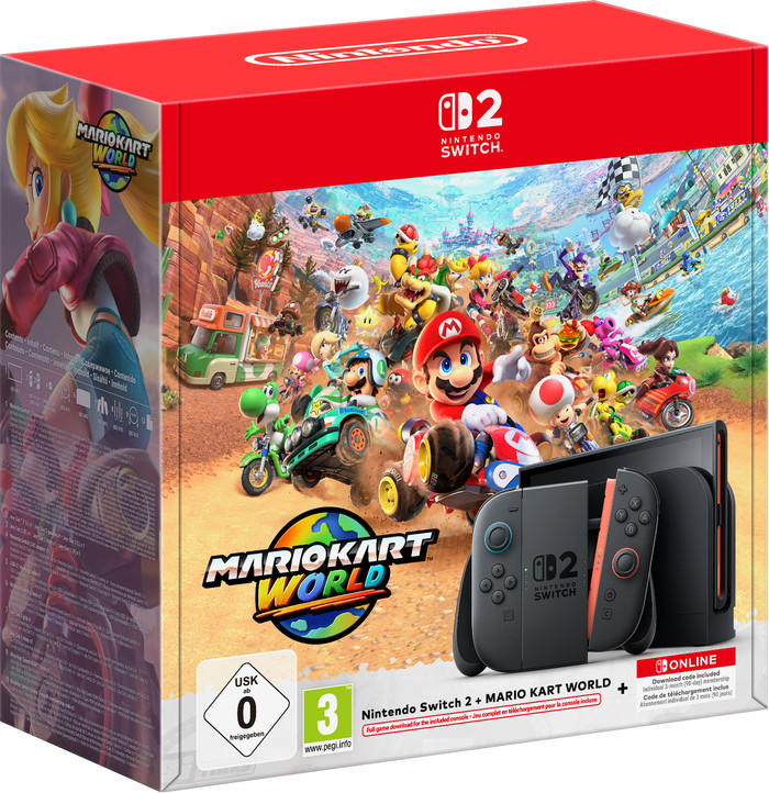 Nintendo Switch 2 + Mario Kart World (Code in the Box) + 3 Mois de Nintendo Switch Online Main Image