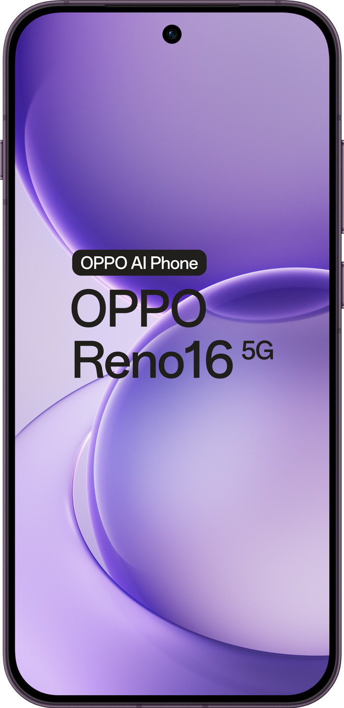 OPPO Reno16 512GB Paars 5G voorkant