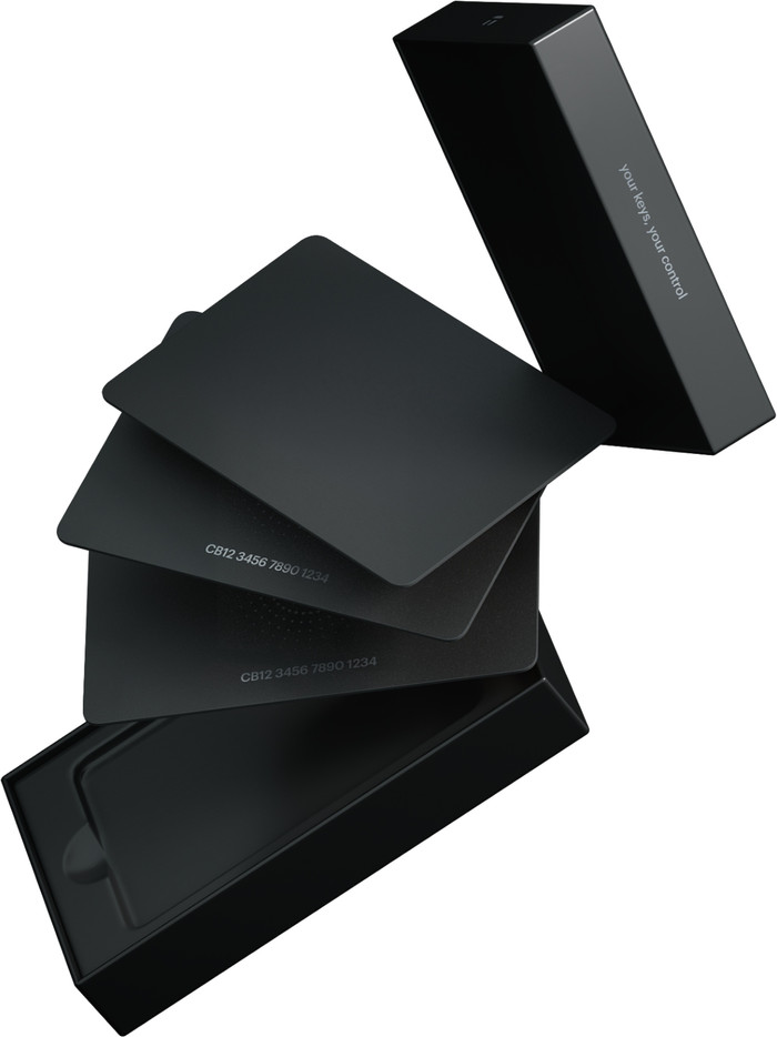 Tangem Wallet 2.0 - Secure Crypto Cold Wallet - 3 Card Set Stealth détail