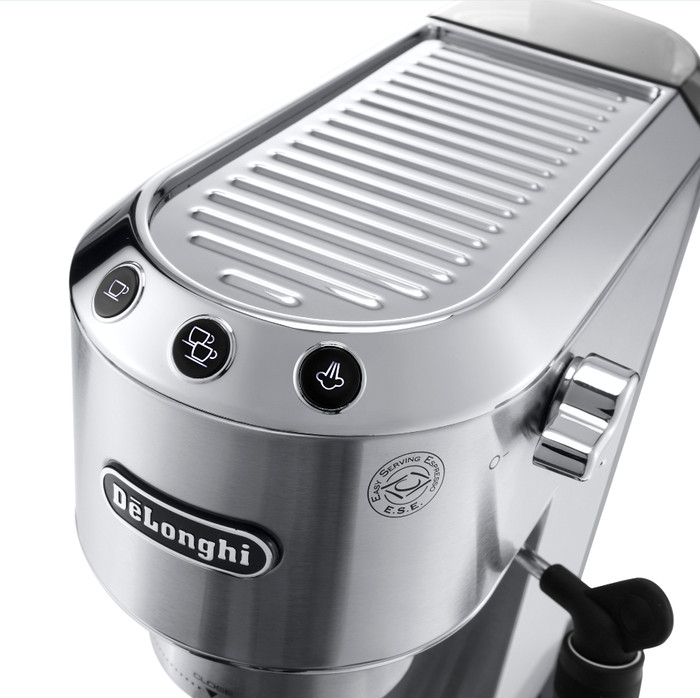 De'Longhi EC685.M Dedica Zilver bovenkant
