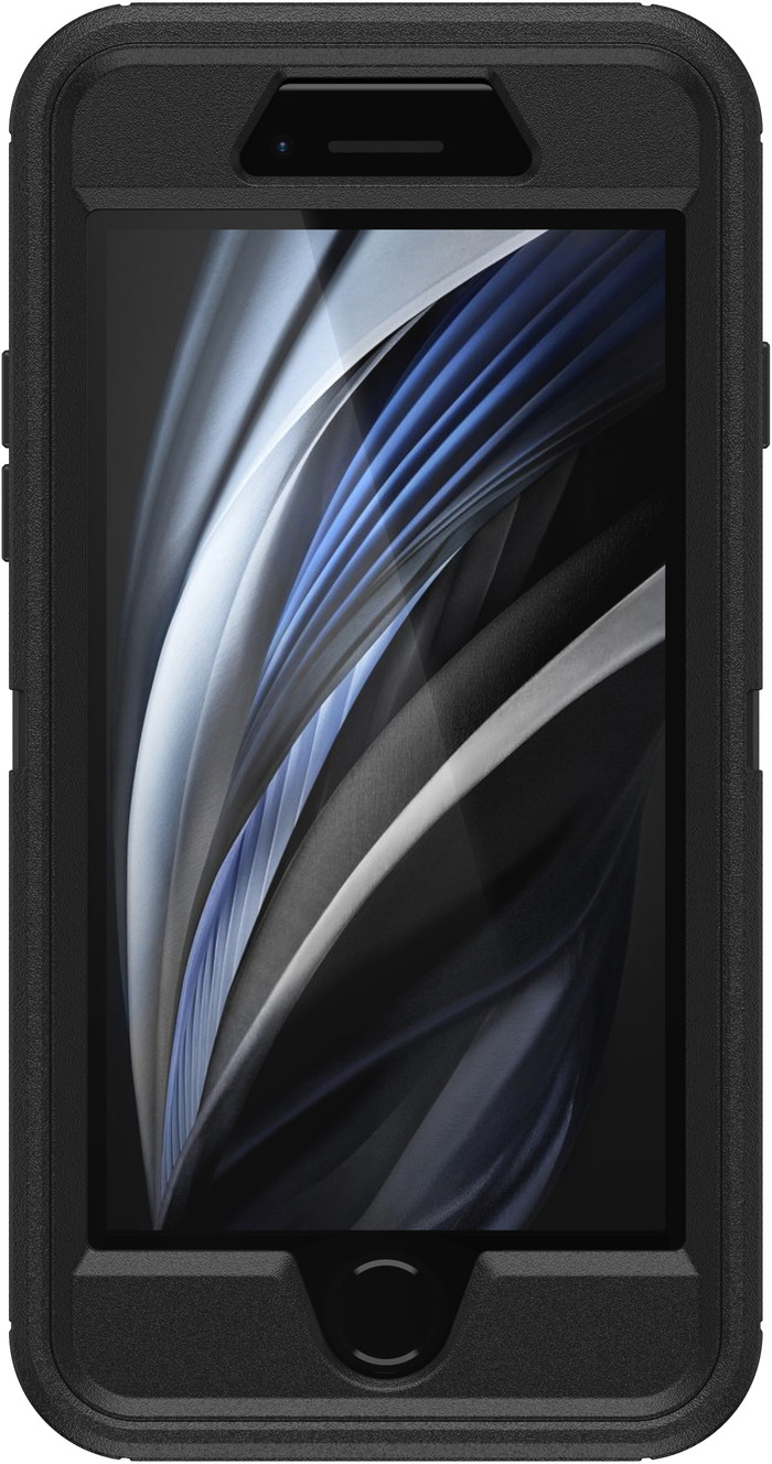 OtterBox Defender Apple iPhone SE 2022 / SE 2020 / 8 / 7 Back Cover Black front