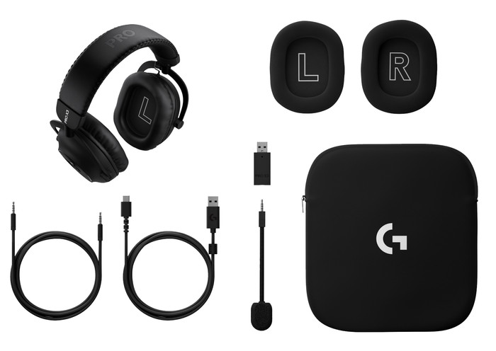 Logitech G Pro X3 Lighstpeed Draadloze Gaming Headset Zwart samengesteld product