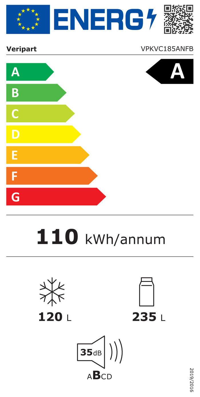 Veripart VPKVC185ANFB energielabel