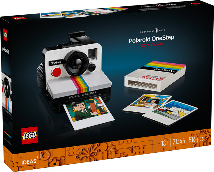 LEGO Ideas Polaroid OneStep SX-70 Camera 21345 packaging