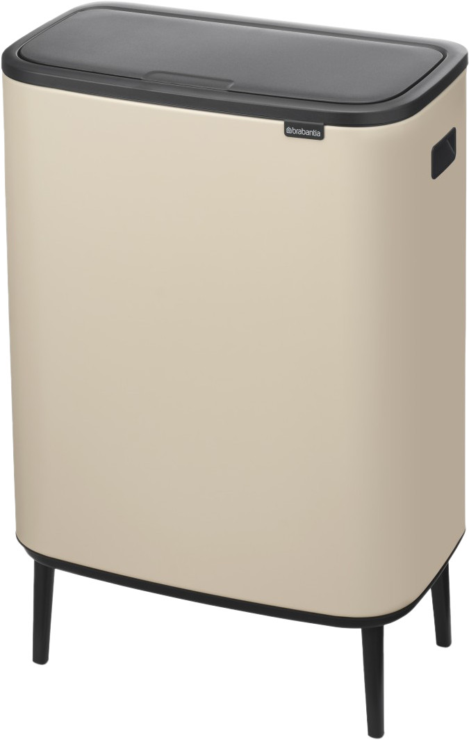 Brabantia Bo Touch Bin Hi Poubelle 2 x 30 Litres Soft Beige avant