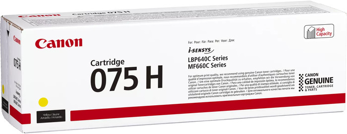 Canon 075H toner geel verpakking