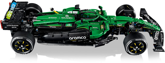 LEGO Technic Aston Martin Aramco AMR25 F1 auto 42240 rechterkant