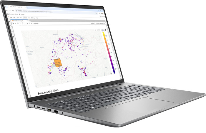 HP Zbook X G2i 16'' Copilot+ PC - DN7U5ET Azerty linkerkant