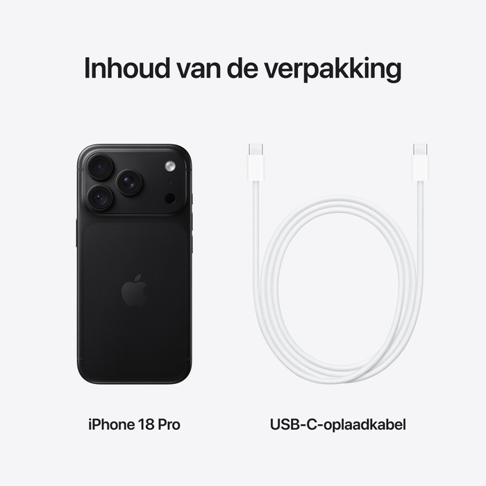 Apple iPhone 18 Pro 2TB Zwart visual leverancier