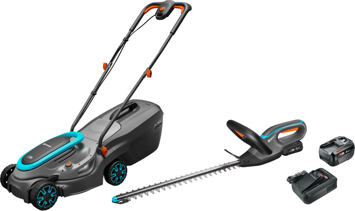 Gardena PowerMax 32/18V P4A Solo + Gardena EasyCut 45/18V + Bosch Starterset 18V 4,0 Ah Main Image