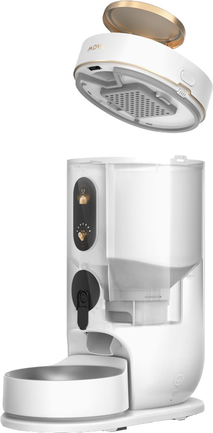 Mova Pet NutriPal 10 Ultra Wit binnenkant