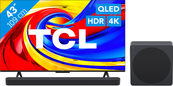 TCL QLED 43" P79L (2026) + TCL A65K Main Image