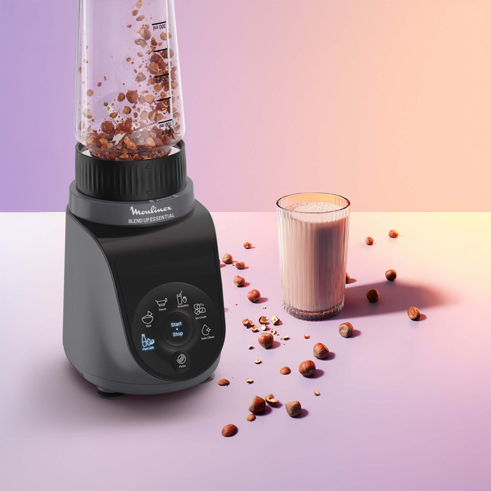 Moulinex Blend Up Essential LM1EHBF0 Grijs product in gebruik