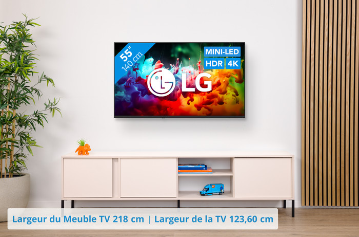 LG Mini-LED 55" QNED71 (2026) visuel Coolblue 1