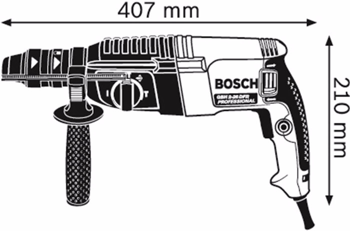 Bosch Professional GBH 2-26 F + SDS-plus borenset visual leverancier