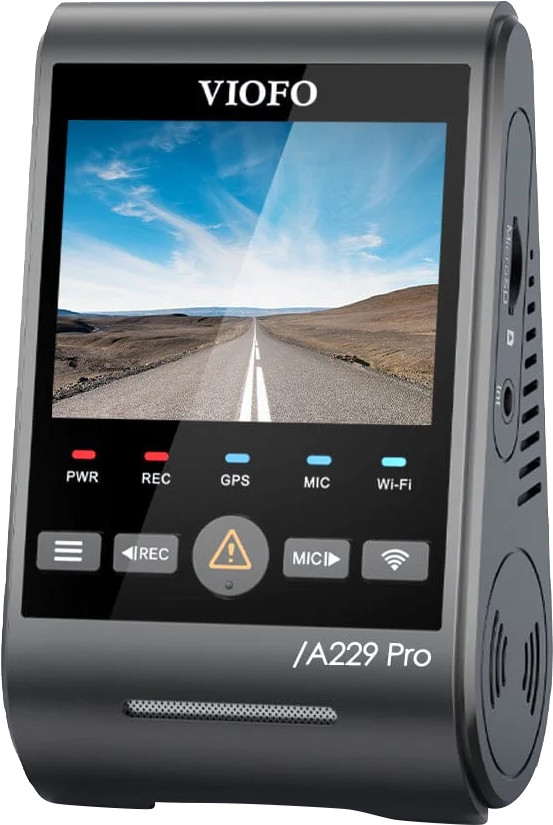 Viofo  A229 Pro 2CH 4K Wifi GPS linkerkant