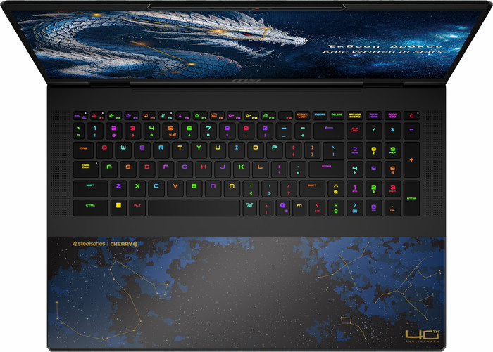 MSI Titan 18 HX Dragon Edition Draco Epic A2WJ-1263BE bovenkant