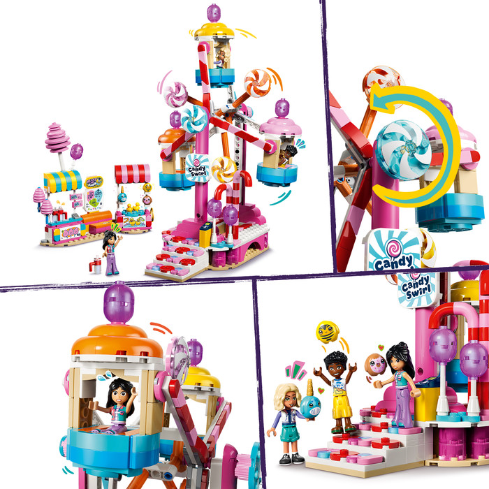 LEGO Friends Reuzenrad van Snoep en Cupcakes 42700 product in gebruik