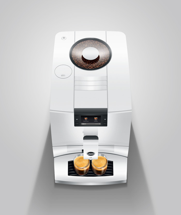 JURA C9 Piano White (EA) dessus