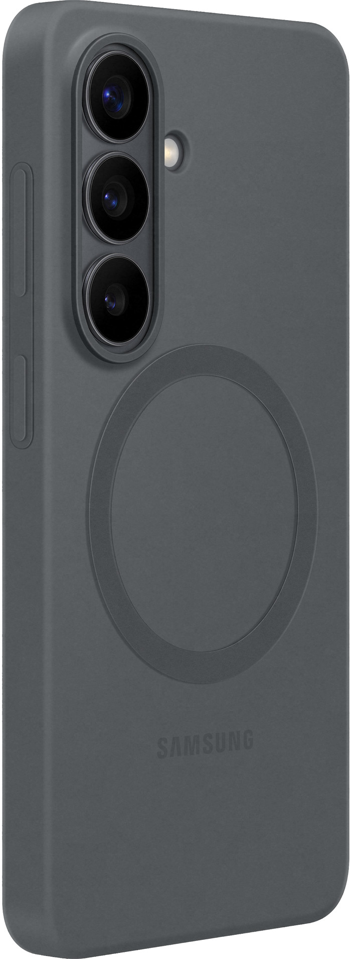 Samsung Galaxy S26 Plus Silicone Back Cover avec Aimant Noir côté droit