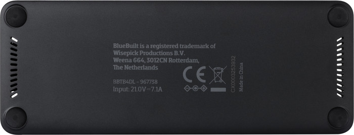 BlueBuilt Thunderbolt 4 Docking Station met DisplayLink onderkant