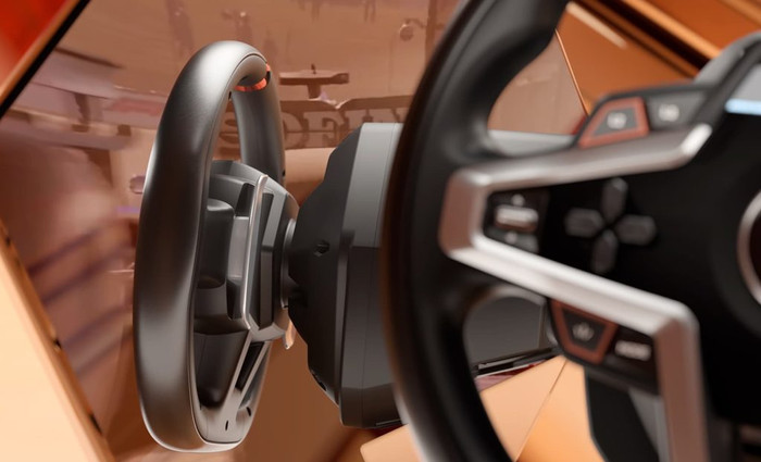Thrustmaster T248R PlayStation and PC product in use
