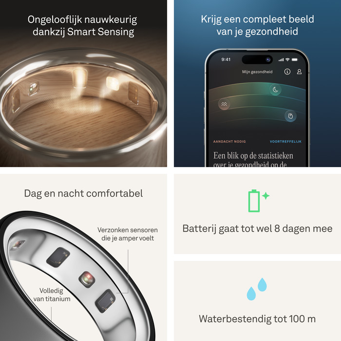 Oura Ring 4 Maat 15 Grijs visual leverancier