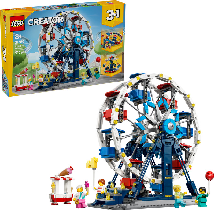 LEGO Creator 3-in-1 Klassiek Reuzenrad 31389 rechterkant