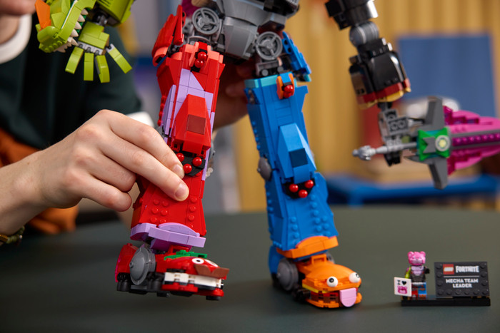 LEGO Fortnite Mecha Team Leader 77078 product in use