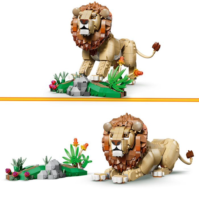 LEGO Creator 3-in-1 Wilde dieren: Majestueuze Leeuw 31386 product in gebruik