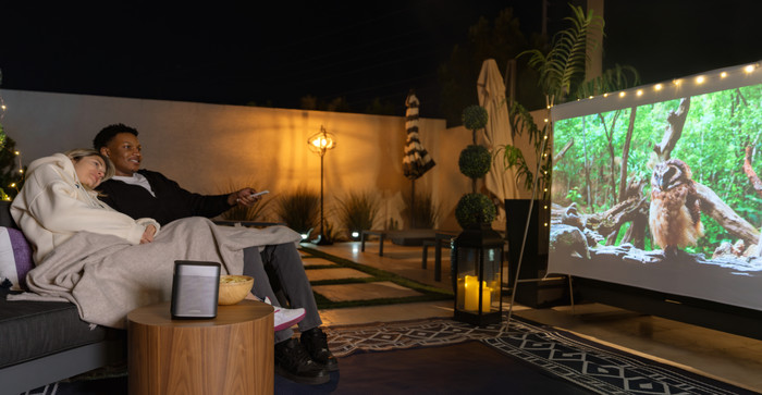 XGIMI P168S projectiescherm product in gebruik