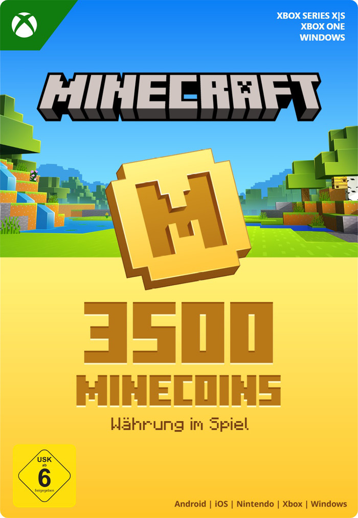 Minecraft: Minecoins Pack: 3500 Coins Xbox Series X|S, Xbox One en Windows 10 - Digitaal voorkant