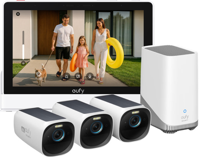 EufyCam 3 3-Pack + Smart Display E10 Main Image