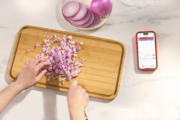 Weber Bluetooth/Wifi Smart Draadloze Thermometer product in gebruik