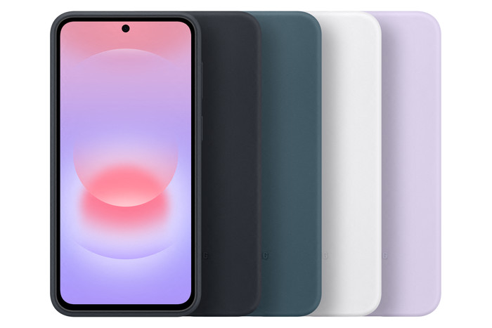 Samsung Galaxy A37 Back Cover Silicone Blanc produit composé