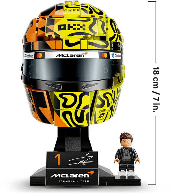 LEGO Editions McLaren Mastercard F1 Team helm van Lando Norris 43023 visual leverancier