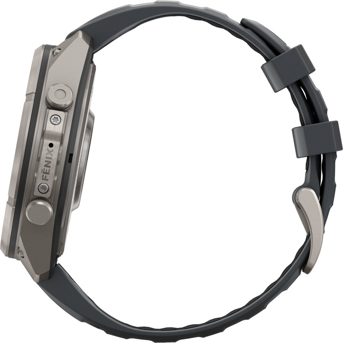 Garmin Fenix 9 Pro Zwart LTE 47mm linkerkant